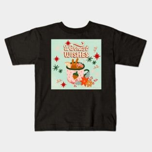 Warm Wishes on the Holiday Kids T-Shirt